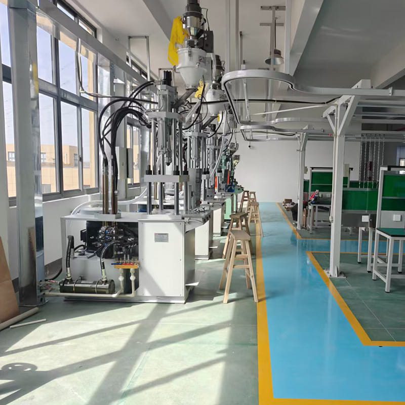 Cable manufacturing equipment inside Junde factory